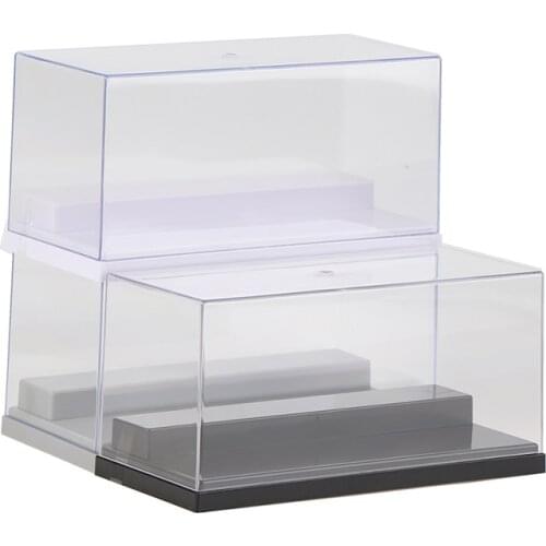1Pc Transperent Acrylic Display 2 Step Case/Box Perspex ShowCase Dustproof For Model Cars Action Figure Collectible 20x9.5x10 cm