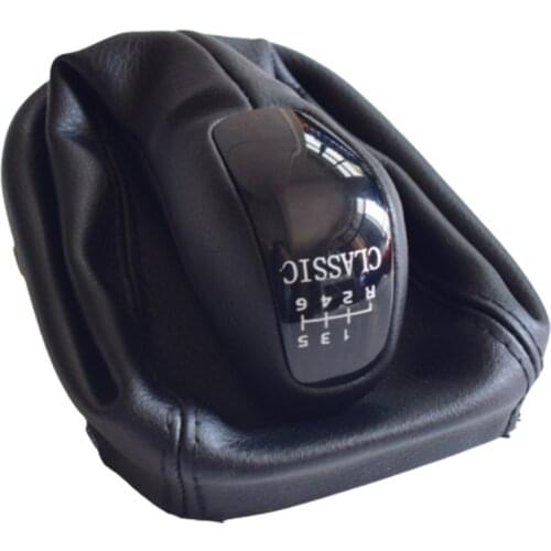 Gearshift Lever Knob Stick Shifter Leather Gaitor Boot Dustproof Cover 5 6 Speed