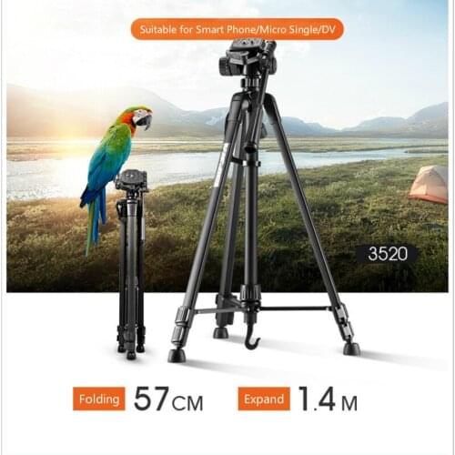 3520 Single Reverse Camera Tripod Photography Camera Portable Single Tripod Mobile Phone Selfie Live Broadcasting Support