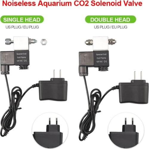 1.6W Aquarium Co2 Solenoid Valve Regulator 110V-220V Low Temperature Co2 Aquarium Fish Tank Electric Magnetic Valve