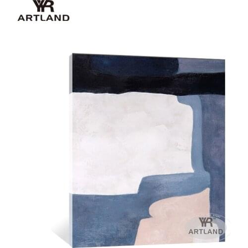 Decoracion hogar moderno Handmade oil painting on canvas gray abstarct landscape wall art home deocoration for living room