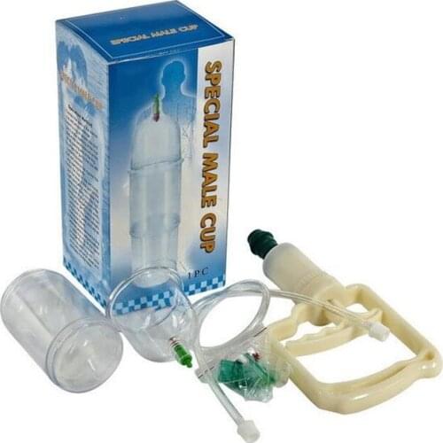 Special glass vacuum, male penis extensor group three cups of cupping cupping of the male penis expansion treatment