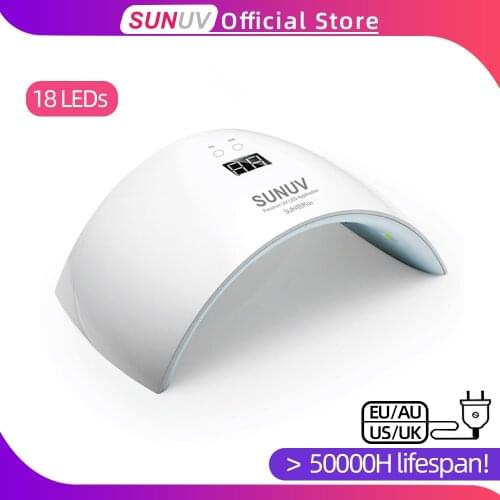 SUNUV SUN9x Plus 36W Nail Lamp UV Lamp Nail Dryer for UV Gel LED Gel Nail Machine Infrared Sensor Timer Set