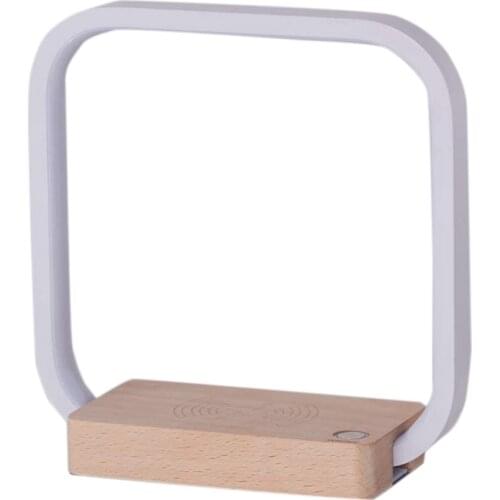 Big deal LED Desk Lamp Table Light Modern Wireless Charger Press Control Dimmable Bedside Night Light for Kids Bedroom Home Deco