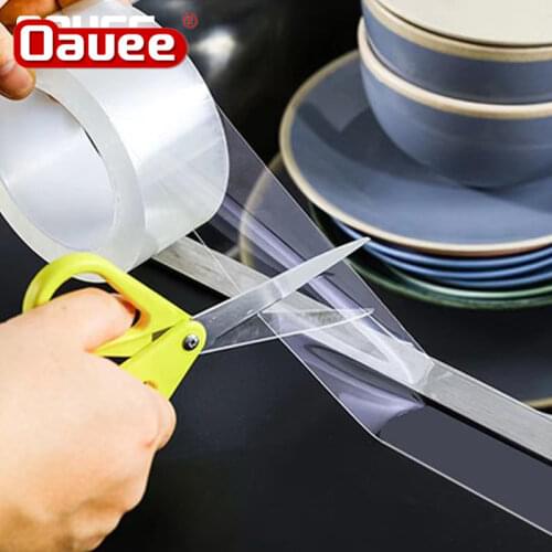 Kitchen Sink Mildew Waterproof Self Adhesive Tape Transparent Sticky Tape Silicone Strong Sealing Tape Bathroom Pool Seal Strip