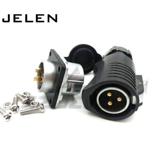 XHE20, IP67 3pin Waterproof connectors, LED power cable connector male and female, Automotive Connectors 3pin plug and socket
