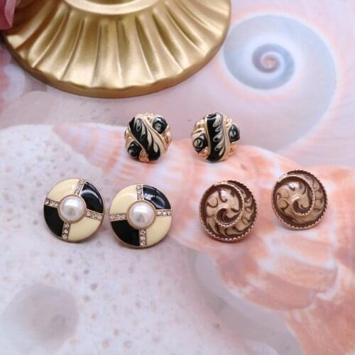 Oriental Female Colorful Oil Painting Earrings Round Square Graffiti Glaze Brincos Party Jewelry