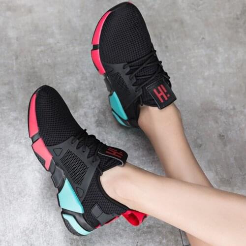 VTOTA Air Mesh Women Breathable basket femme Lace Up Outdoor Casual Shoes Woman Vulcanized Sneakers tenis plataforma feminino