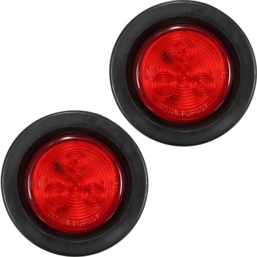 4LED Truck Trailer Round Side Marker Indicators Light Signal Lamp Light F19A