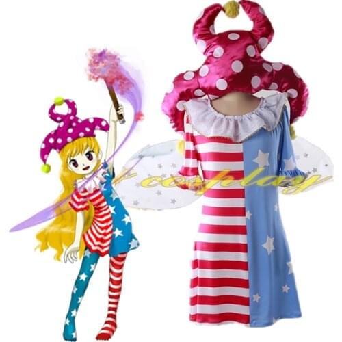 Anime Touhou project Legacy of Lunatic Kingdom Clownpiece Cosplay Costume With Socks And Hat Halloween Costumes for Women