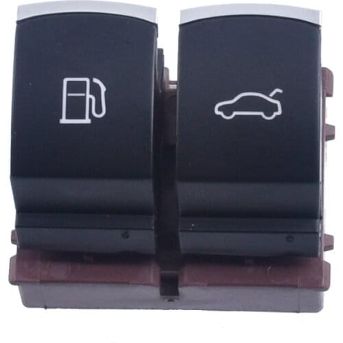 Car Chrome Fuel Tank Rear Trunk Switch Button Parts For VW Passat B6 CC Jetta 6 MK6 EOS 35D959903 3C0959903B