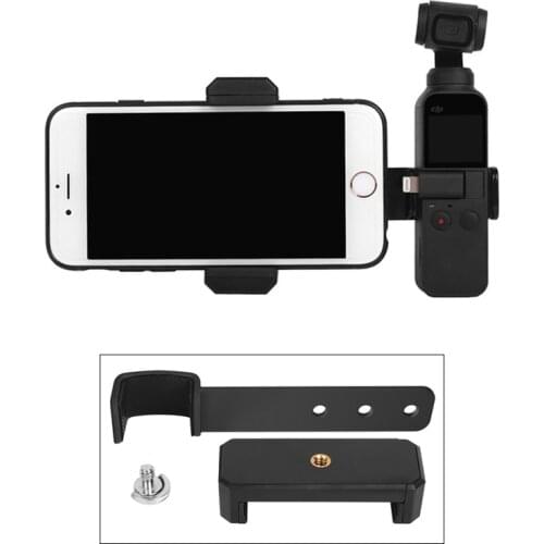 DJI OSMO POCKET Phone Holder 1/4 Hole Tripod Phone Fixing Clip for DJI OSMO POCKET Handheld Gimbal Stabilizer Camera Accessories