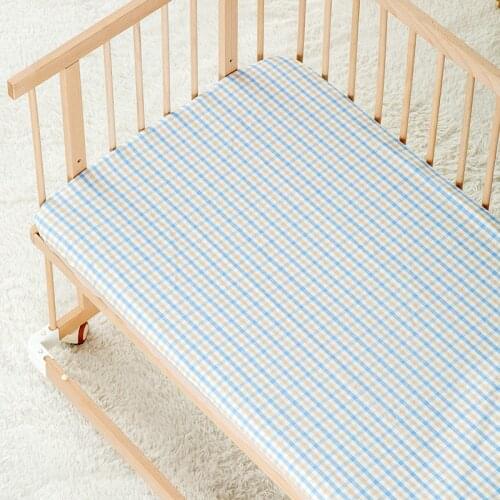 Ramine Baby Bed Mattress Fitted Cover Baby Bedding Set Cotton Infant Cot Crib Pads Sleeper Sheet Cool for Spring Summer Autumn