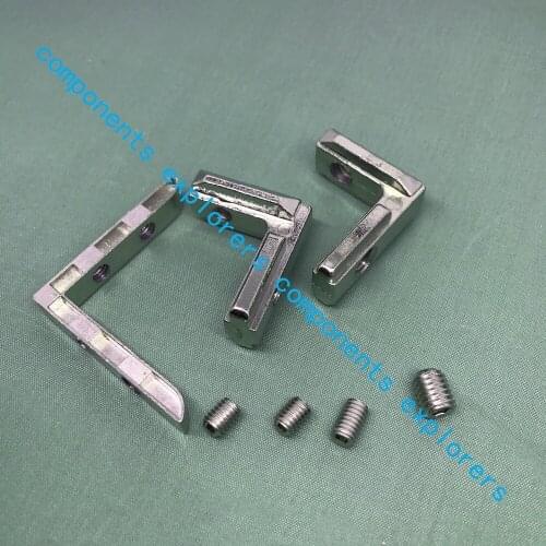 L Connectors for 4040 Aluminum Extrusion Profiles or 40 Series Aluminum Extrusion Profiles ,Screws included