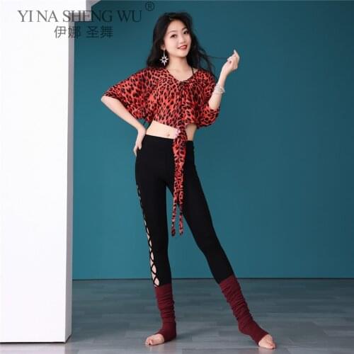 Fashion Womens Belly Dance Classical Practice Clothing Performance Outfits Costumes Bellydance Wear Sexy Tops Slim Long Pants