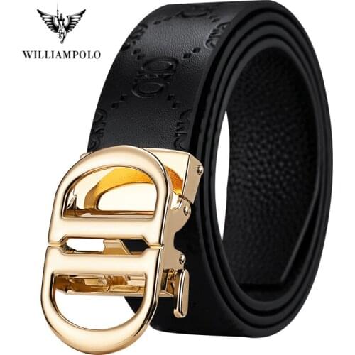 Men belt luxury belts for men Casual belt Full leather Famous brand new designer male automatic buckle cow leather