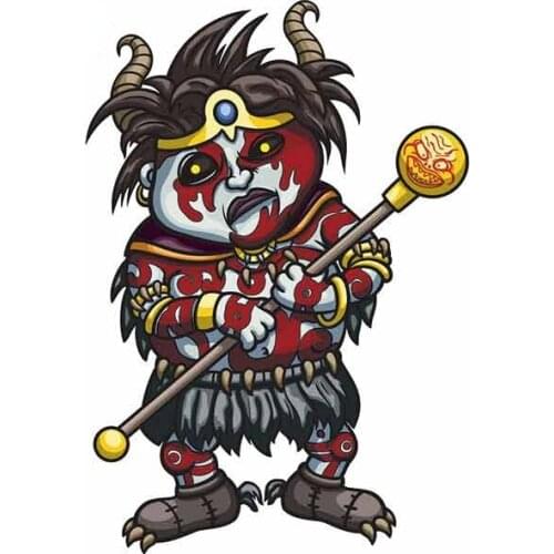 13cm x 9.1cm for Evil Shaman Camper Car Stickers DIY Custom Printing Waterproof Sunscreen VAN Decal Simulation Fun