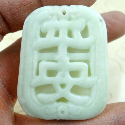 Natural stone Quartz crystal Chinese hand-carved statue of Peace amulet pendant for diy jewelry making Necklace Accessories S43
