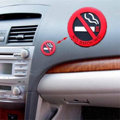 1PCS New hot selling car styling No smoking logo stickers car stickers Internal exterior