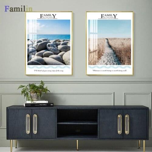 Ferry Blue Seawater Posters And Prints Wall Art Canvas Painting Nordic Poster Picture Canvas Pictures For Living Room Unframed