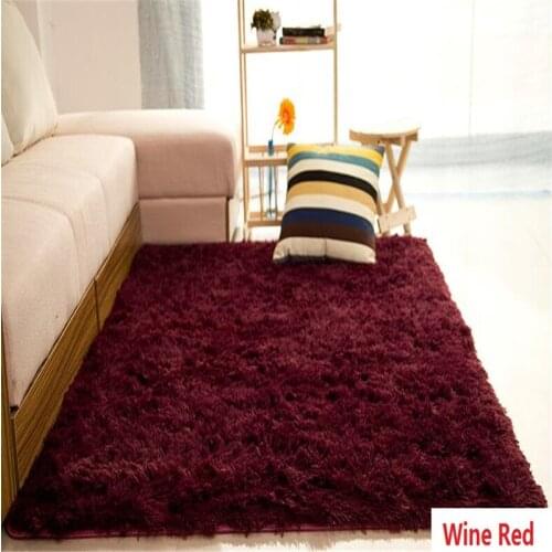 Free Shipping Super Soft Rectangle Shaggy Ivory Carpet Living Dining Bedroom Car/Brand Rug Anti-Slip Bathroom Pad Dust Proof Mat