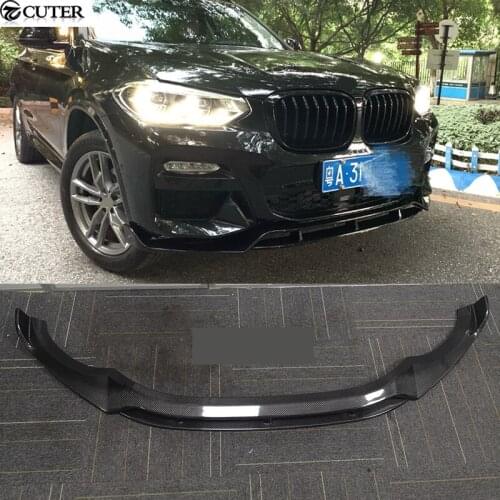 G01 X3 G02 X4 Carbon Fiber FRP front bumper lip splitter for BMW G01 X3 G02 X4 car body kit 2019