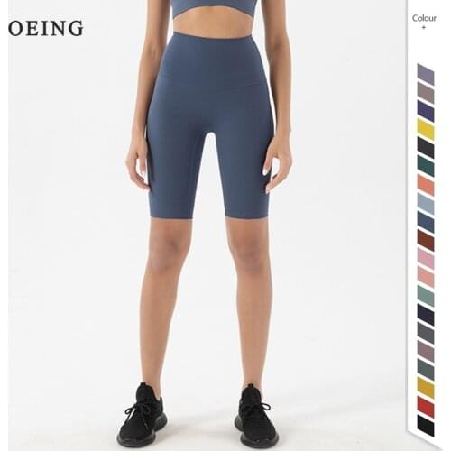 Yoga Shorts Women Fitness Tights Gym Cycling Sports Shorts Workout Running High Waist Butt Lift Squat Proof Five Points Trousers