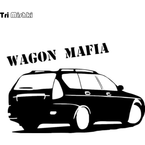 Tri Mishki HZX008# 13.1*20cm 1-4 pieces wagon mafia for lada priora universal car sticker auto Vinyl Decals car stickers