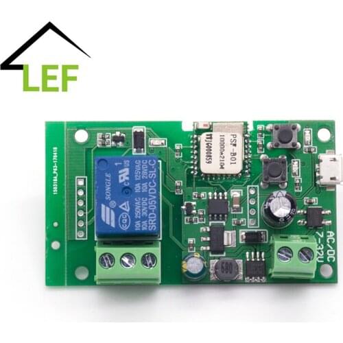 EWeLink DC 5V 32V Smart WiFi Switch Relay Module Timer Wireless Remote Control Inching/Self-Locking Module for Google Home Alexa