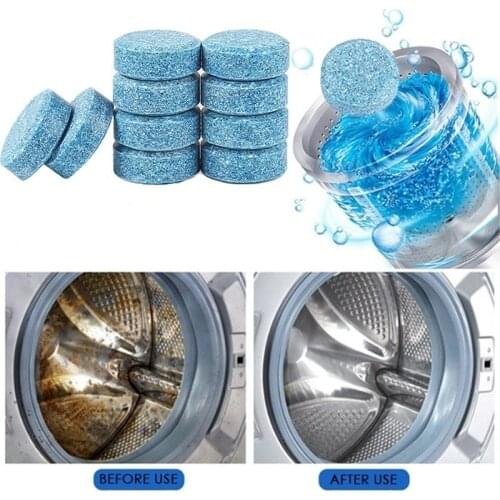 10 Pcs Washing Machine Cleaner Washer Cleaning Washing Machine Cleaner Laundry Soap Detergent Effervescent Tablet Washer Cleaner