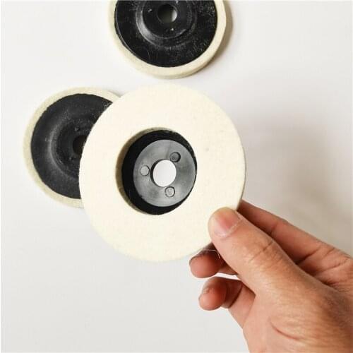 3pcs 100mm wool polishing wheel buffing pads angle grinder wheel felt polishing disc Polisher