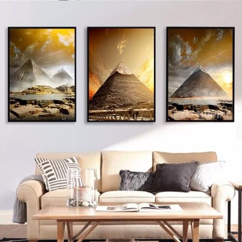 Ancient Egypt Pyramid Diamond Mosaic Full Square 5d Diy Diamond Embroidery round Drill 5 Pieces/set Diamond Painting,N1116