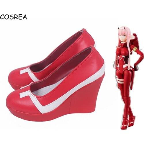 Anime Darling in the franxx cosplay ichigo hiro zero two shoes ROLECOS Girls Shoes Halloween 002 Women High Heel Boots