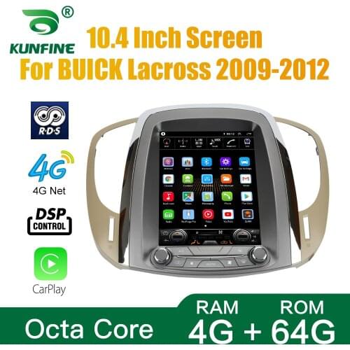 Tesla Style For BUICK Lacross 2009-2012 Car Stereo Radio Octa Core 4GB RAM 64GM ROM Android 10.0 Car DVD GPS Player Deckless