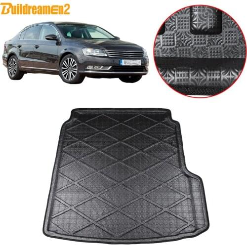 Buildreamen2 Car Tail Trunk Mat Cargo Floor Carpet Tray Boot Liner Mud Pad Styling For Volkswagen Passat B7 B8 2011-2018