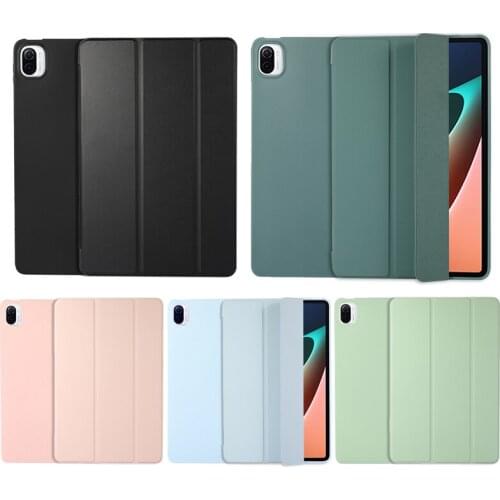 For Xiaomi Mi Pad 5 Pro 4 Case Magnetic Smart Cover For Mipad 5 Protective Sleeve Shockproof Soft Silicone Tablet Cases Shell
