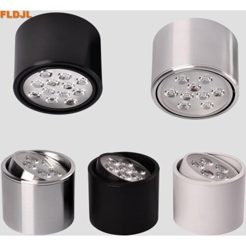 1pcs 6W 10W 14W 18W 24W Dimmable led spot downlight High Power LED Ceiling Spot Light Kitchen Bathroom LED Downlights AC85-265V