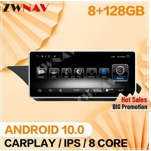 For Mercedes Benz E W212 2013 2014 Carplay 8+128G Android 10.0 Screen Multimedia Player Radio Stereo Cassette Recorder Head Unit