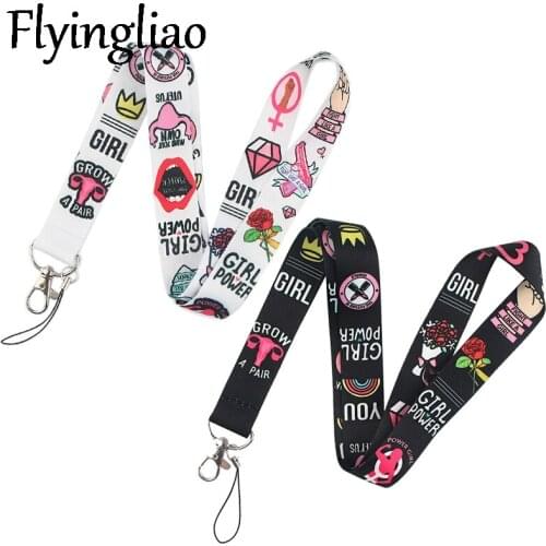 Feminist Lanyard for Keys Phone Cool Neck Strap Lanyard for Camera Whistle ID Badge Cute webbings ribbons Gifts Decorations Gift