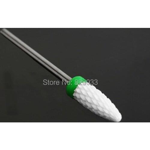 1PC Flame White Coarse Ceramic Nail Drill Bits Beauty Care Nail Art File Salon Manicure Pedicure Drill Electric Machine Tools