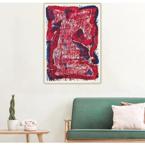 Citon Sam Francis《Moderna museet poster》Canvas Art Oil Painting Abstract Picture Wall Decor Background Modern Home Decoration