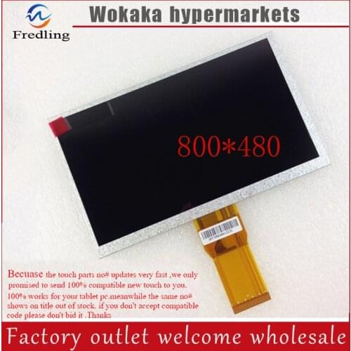 7" New LCD display Matrix For DNS Airbook TVD704 LCD Screen Panel 103*165mm