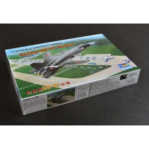 TRUMPETER Model 01324 1/144 Scale Airplane Sukhoi SU-47 Berkut Assembly Model Building Scale Airplane Model Kits