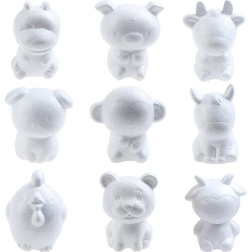 Modeling Animals Shape White Polystyrene Foam Balls For DIY Party Decoration