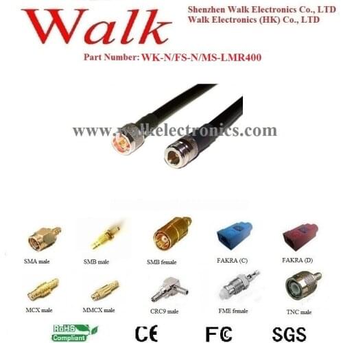 N male N female LMR400 cable, N female straight to N male straight LMR400 cable