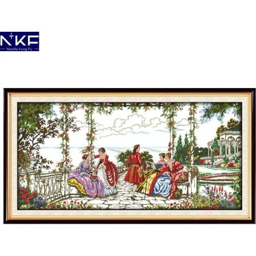 NKF Aristocratic Life Embroidery Floss Cross Stitch Needlework Counted Cross Stitch Kit for Embroidery Chinese Cross Stitch Kits