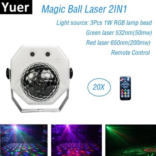 Newest 2019 Dj Laser RGB Stage Lights Laser Projector LED Effect Disco Bar Light Christmas Holiday Party Magic Ball Lights KTV