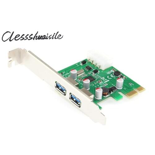 Pci-e pci e usb 3.0 post card Expansion Adapter Add On Cards 2 ports 4 pin power supply with N E C chip