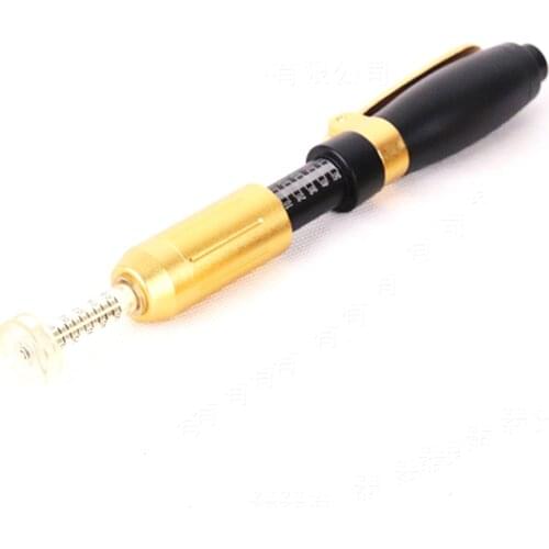 2in1 Meso Injection Gun Hyaluron Pen 0.3ml&0.5ml Head Gold Hyaluronique Acid Lip Filler Jnjector Noninvasive Nebulizer