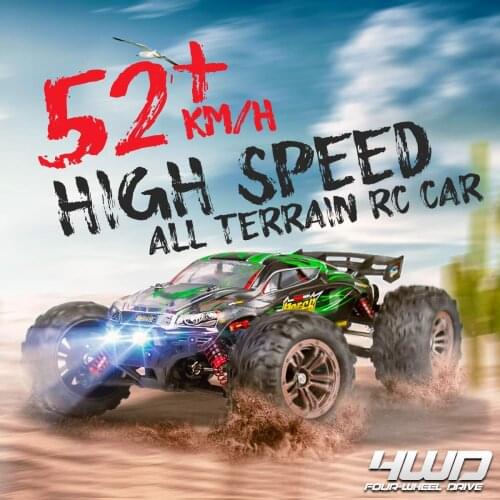 RC Car 1:16 Scale Brushless Remote Control RC Monster Truck , All Terrain 4WD High Speed 52KM/h Off-Road Waterproof/Shockproof